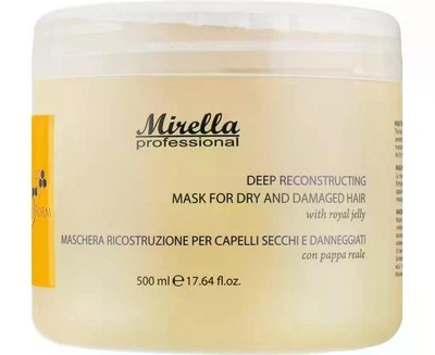 Маска для сухого та пошкодженого волосся з маточним молочком Mirella Professional Bee Form Reconstructing Mask 500 мл