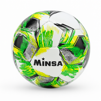 Футбольный мяч MINSA Ukraine (Размер 5) Зеленый/чёрный 0490-3