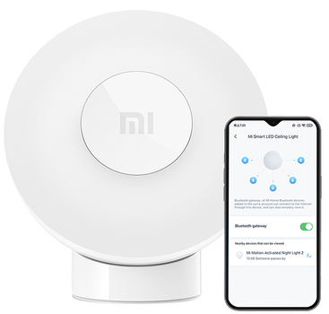 Нічник Xiaomi Mi Motion-Activated Night Light 2 (Bluetooth) BHR5278GL з датчиком руху