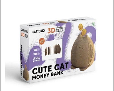 3D пазл-конструктор Cartonic 3D Puzzle Cute Cat Piggy Bank