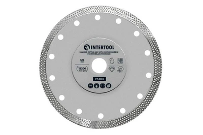 Диск алмазний Intertool 125мм плитка керамограніт (CT-3102)