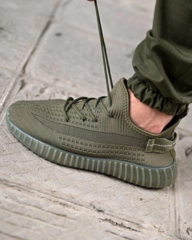 Чоловічі літні кросівки Yezzy 44р хакі (92656)