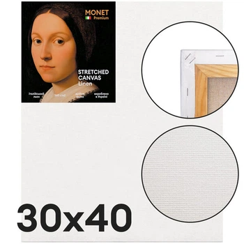 Полотно на підрамнику Monet Linen льон 360 г/м2 дрібне зерно 30*40 см (MLFG3040)
