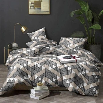 Комплект постельного белья "Triangular patterns" евро полиестер 200х220 см