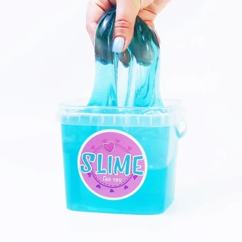 Прозрачный Слайм Голубой 1000 мл Набор Морской Slime for you Слайм и Декор (01428)