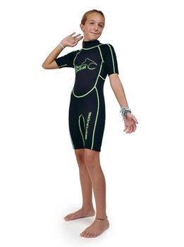 Гідрокостюм Best Divers Shorty Kids 2.5 mm 10 Black/Lime (1053-AD0970-10)