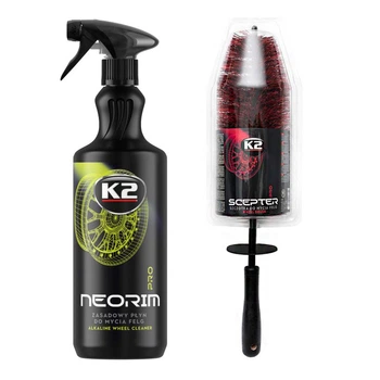 Набір для миття дисків та ковпаків: K2 Neorim Pro 1л + щітка K2 Scepter Pro Wheel Brush na_172