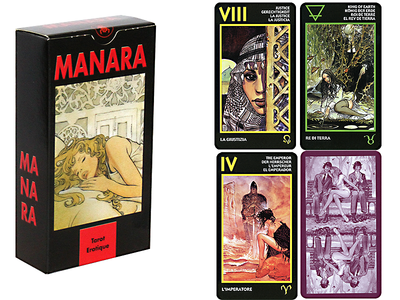 Карти Таро Еротична Манара - Manara The Erotic Tarot. Lo Scarabeo