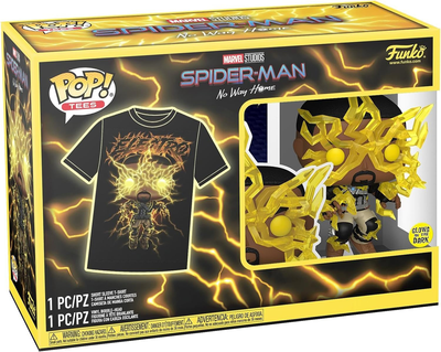 Набір Funko Pop! & Tee Marvel Spider-Man No Way Home фігурка Електро + футболка розмір L 67659 (889698676595)