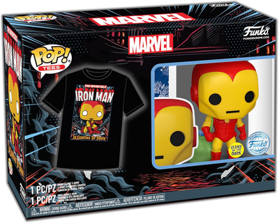 Набір Funko Pop! & Tee Marvel Фігурка Залізної Людини + футболка розмір XL 72839 (889698728393)