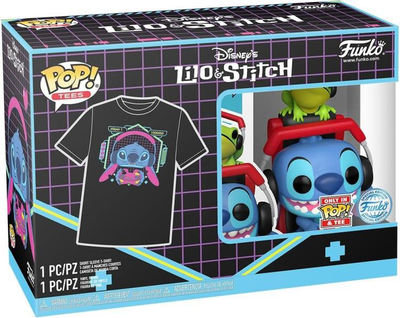 Набір Funko Pop! & Tee Lilo and Stitch Фігурка геймера Стіч з жабкою + футболка розмір S 85760 (889698857604)