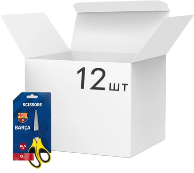 Упаковка ножниц Kite FC Barcelona 16.5 см х 12 шт (BC25-127)