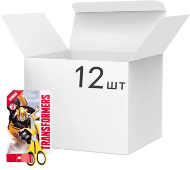 Упаковка ножниц Kite Transformers детские с резиновыми вставками 13 см х 12 шт (TF25-123)