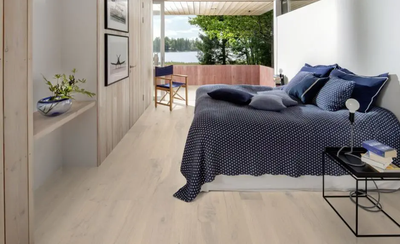Паркетна дошка Floor`360 Дуб PRESTIGE 138 BURAN WHITE MATT 1-смугова Лак