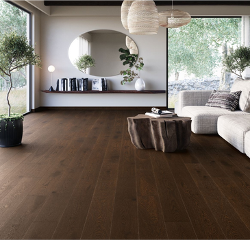 Паркетна дошка Floor`360 Дуб DARK CHOC 1-смугова Лак