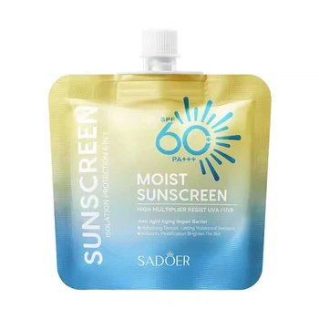 Солнцезащитный крем высокой мощности SPF 60+ PA+++, Sadoer