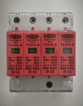 УЗИП TOMZN 4P AC SPD 385V 30-60kA ограничитель перенапряжения 4-х плюсный