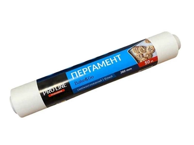 Пергамент для випікання ProLine 50м Білий 38см силікон