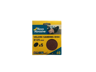 Коло абразивне NovoAbrasive без отворів 5шт P60 самозачепне 125мм