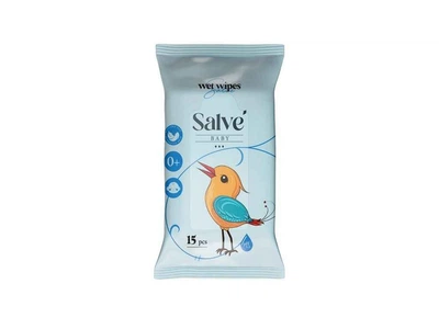 Вологі серветки SALVE 15шт дитячі