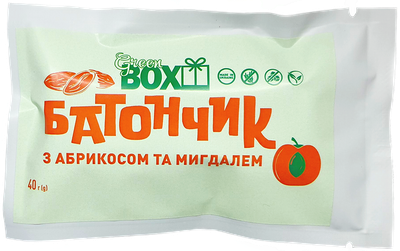 Батончик Green Box «з Абрикосом та Мигдалем» 40г