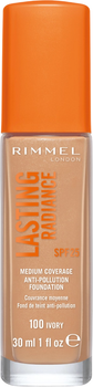 Podkład rozświetlający Rimmel Lasting Radiance Spf 25 100 Ivory 30 ml (3614226493651)