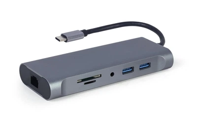 Док-станція Cablexpert USB-C 7-в-1 (A-CM-COMBO7-01) ( Сірий ) 31285