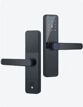 Умная дверная ручка с биометрической защитой (отпечатком пальца) и Bluetooth, KEIVING