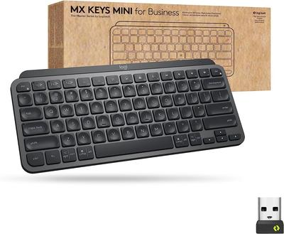 Клавіатура Logitech MX Keys Mini Wireless Illuminated Keyboard for Business us/ansi Graphite (920-010594)