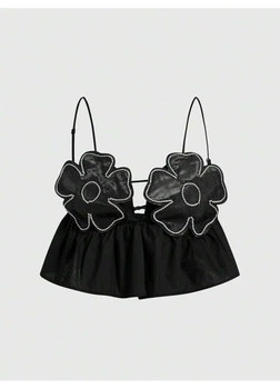 Топ SHEIN S Черный sz2401173866767214