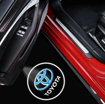 Проектор- підсвітка дверей авто з логотипом Toyota №2 Ціна за 1шт (з магнітом, на скотчі)