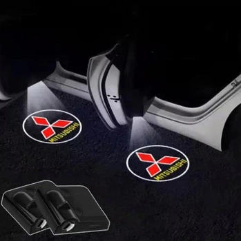 Проектор- підсвітка дверей авто з логотипом Mitsubishi Ціна за 1шт (з магнітом, на скотчі)