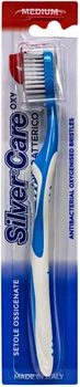 Зубна щітка Silver Care Oxygen Середньої жорсткості Блакитна (5521) (8009315055219)