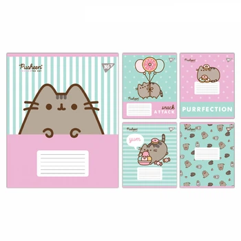 Зошит шкільний Yes Pusheen Candy 12 аркушів лінія 25 штук 767598