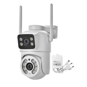 Поворотная Wi-Fi камера на 2 линзы Nectronix Q13 2х3 МП ночная съемка до 40 м
