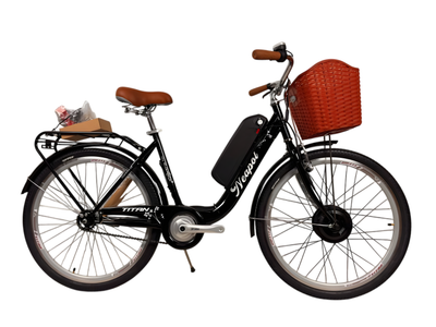 Електровелосипед Titan Neapol 26" 18" Чорний передній 500W 48V10Ah