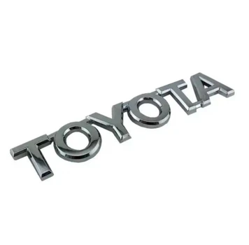 Емблема напис Toyota Хром 75х12 мм на скотчі 75441-0K031