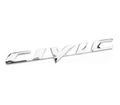Эмблема надпись CIivic (для Honda) Хром 170х20 мм на скотче 75722-SNA-A01