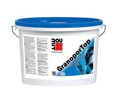 Декоративная акриловая штукатурка Baumit GranoporTop (1.5K, 2.0К, 3.0К, 2.0R, 3.0R), 25 кг