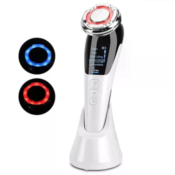 Мікрострумовий RF Lifting масажер для обличчя Skin Lifting 7.0 White (EMS + LED)