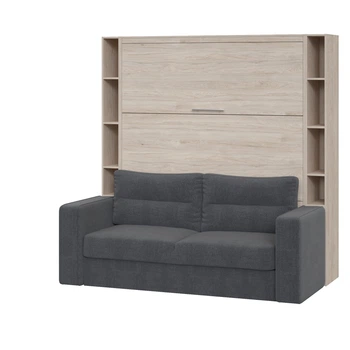 Шкаф-кровать-диван Smartmebel HF PLUS-160 K2 Гикори Рокфорд Светлый 160х200 см (N 100-35)