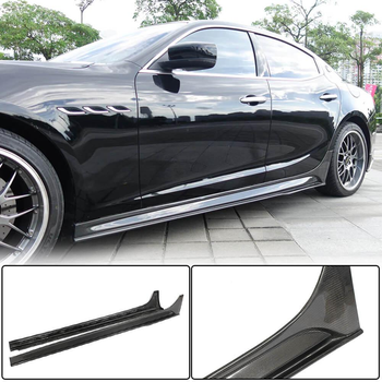 Боковые пороги V3 (для Base/S/S Q4/Diesel/250 Diesel, Карбон) для Maserati Ghibli 2013-2023 гг