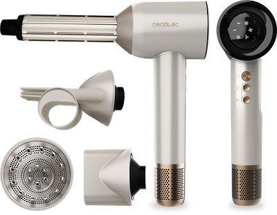 Фен Cecotec DryGlam Waves Champagne 4in1