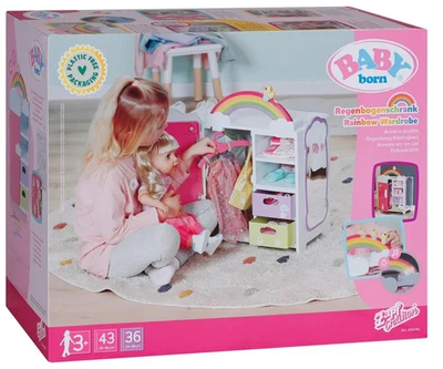 Ляльковий гардероб Zapf Creation Baby Born «Веселка» з аксесуарами 836040 (4001167836040)