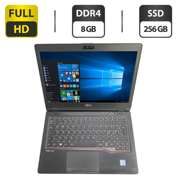 Нетбук Fujitsu LifeBook U728 / 12.5" (1920x1080) IPS / Intel Core i5-7200U (2 (4) ядра 2.5 - 3.1 GHz) / 8 GB DDR4 / 256 GB SSD / Intel UHD Graphics 620 / WebCam б/у