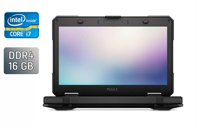 Защищенный ноутбук Dell Latitude 14 Rugged 5414 / 14" (1920x1080) IPS / Intel Core i7-6600U (2 (4) ядра по 2.6 - 3.4 GHz) / 16 GB DDR4 / 512 GB SSD / Intel HD Graphics 520 / Fingerprint / Windows 10 б/у