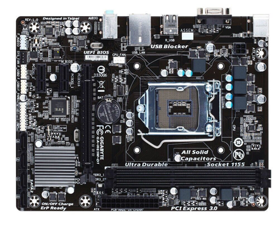 Материнская плата Gigabyte GA-H61M-D1 / Socket LGA1155 / ОЕМ Bulk