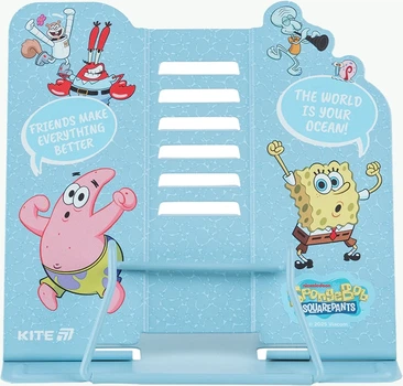 Подставка для книг Kite Sponge Bob Металлическая Голубая (SB25-390)