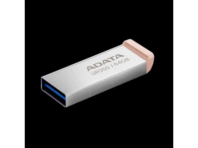 USB флеш накопичувач ADATA USB 3.2 UR 350 64Gb Silver/Beige
