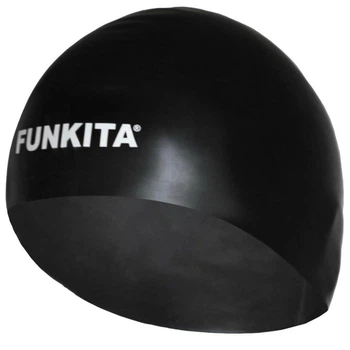 Шапочка для плавания Funkita, латексна, черная, универсальный размер OSFM (FS980003800)